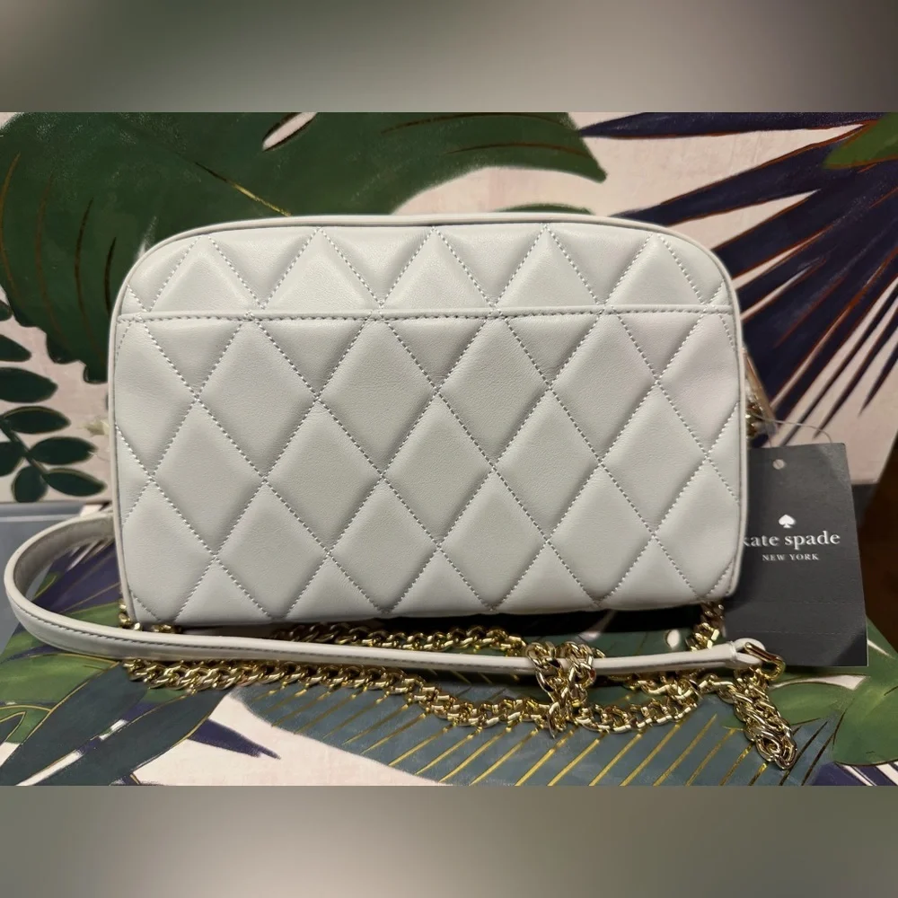 Kate Spade Stone Path Quilted Carey Chain Camera Bag . retail Price * $359* nwt